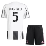 Juventus Locatelli 5 Fodboldtrøje Børn Hjemmebane 25/26