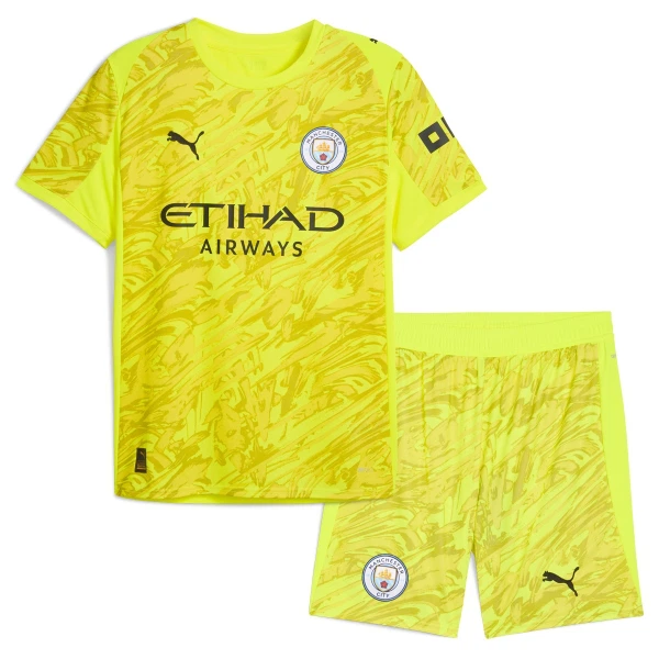 Manchester City Målmandstrøje Børn 25/26 Gul Manchester City Målmandstrøje Børn 25/26 Gul