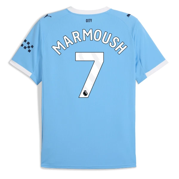 Manchester City Marmoush 7 Fodboldtrøje Herre Hjemmebane 25/26 Manchester City Marmoush 7 Fodboldtrøje Herre Hjemmebane 25/26