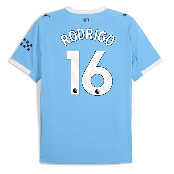 Manchester City Rodrigo 16 Fodboldtrøje Herre Hjemmebane 25/26 Manchester City Rodrigo 16 Fodboldtrøje Herre Hjemmebane 25/26