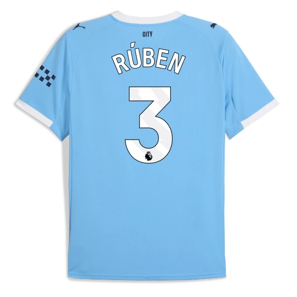 Manchester City Rúben 3 Fodboldtrøje Herre Hjemmebane 25/26 Manchester City Rúben 3 Fodboldtrøje Herre Hjemmebane 25/26