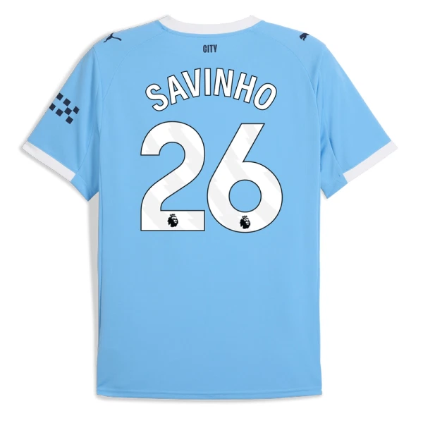 Manchester City Savinho 26 Fodboldtrøje Herre Hjemmebane 25/26 Manchester City Savinho 26 Fodboldtrøje Herre Hjemmebane 25/26