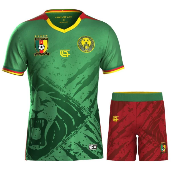 Cameroun Fodboldtrøje Børn Hjemmebane 2025 Cameroun Fodboldtrøje Børn Hjemmebane 2025