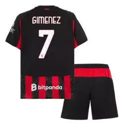 AC Milan Gimenez 7 Fodboldtrøje Børn Hjemmebane 25/26