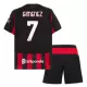 AC Milan Gimenez 7 Fodboldtrøje Børn Hjemmebane 25/26 AC Milan Gimenez 7 Fodboldtrøje Børn Hjemmebane 25/26