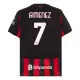 AC Milan Gimenez 7 Fodboldtrøje Herre Hjemmebane 25/26 AC Milan Gimenez 7 Fodboldtrøje Herre Hjemmebane 25/26