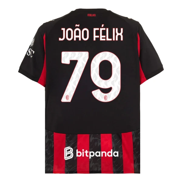 AC Milan João Félix 79 Fodboldtrøje Herre Hjemmebane 25/26 AC Milan João Félix 79 Fodboldtrøje Herre Hjemmebane 25/26