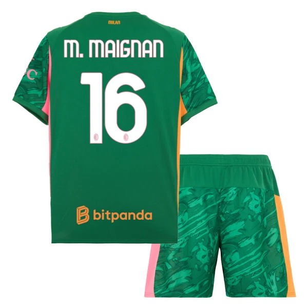AC Milan M. Maignan 16 Målmandstrøje Børn 25/26 Grøn