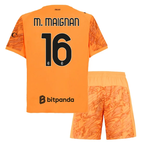 AC Milan M. Maignan 16 Målmandstrøje Børn 25/26 Orange AC Milan M. Maignan 16 Målmandstrøje Børn 25/26 Orange