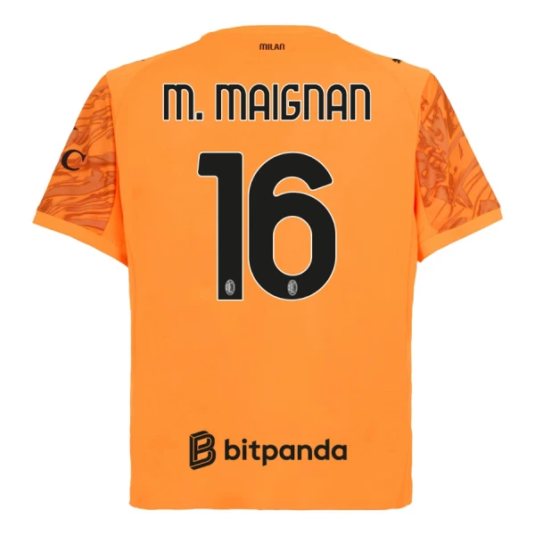 AC Milan M. Maignan 16 Målmandstrøje Herre 25/26 Orange AC Milan M. Maignan 16 Målmandstrøje Herre 25/26 Orange