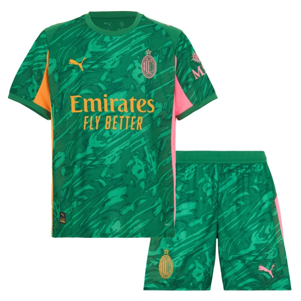 AC Milan Målmandstrøje Børn 25/26 Grøn AC Milan Målmandstrøje Børn 25/26 Grøn