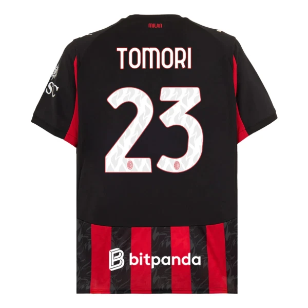 AC Milan Tomori 23 Fodboldtrøje Herre Hjemmebane 25/26 AC Milan Tomori 23 Fodboldtrøje Herre Hjemmebane 25/26