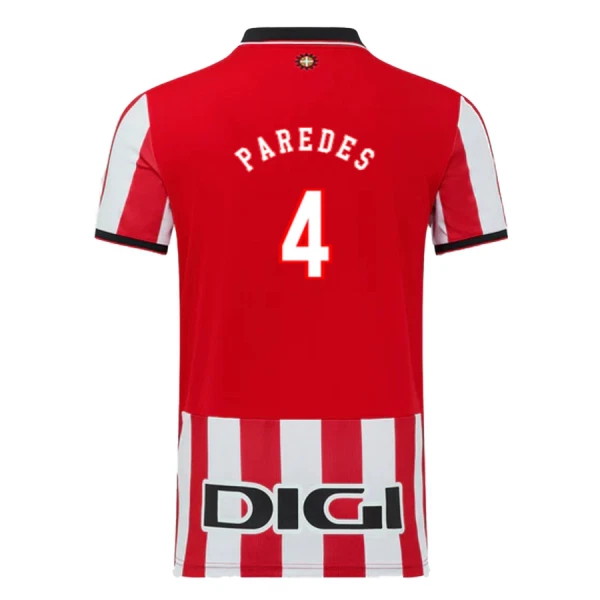 Athletic Bilbao Paredes 4 Fodboldtrøje Herre Hjemmebane 25/26 Athletic Bilbao Paredes 4 Fodboldtrøje Herre Hjemmebane 25/26
