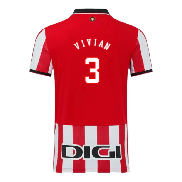 Athletic Bilbao Vivian 3 Fodboldtrøje Børn Hjemmebane 25/26