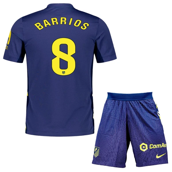 Atlético Madrid Barrios 8 Fodboldtrøje Børn Udebane 25/26 Atlético Madrid Barrios 8 Fodboldtrøje Børn Udebane 25/26