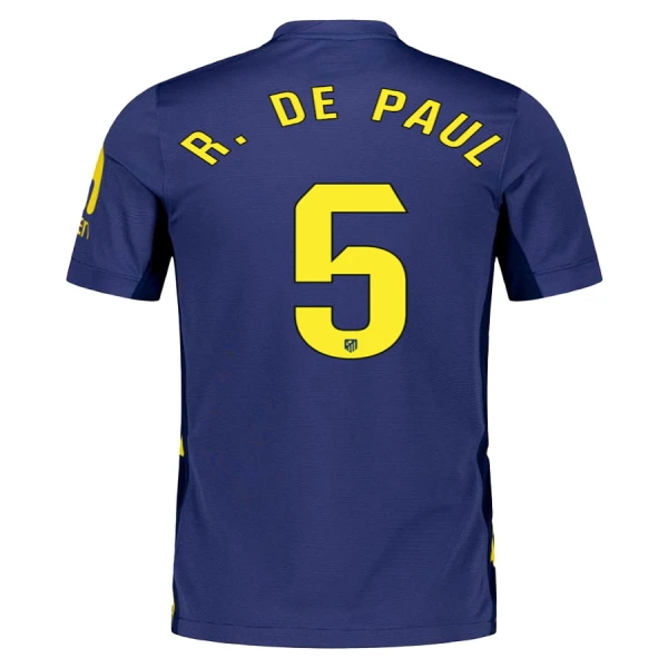 Atlético Madrid R. De Paul 5 Fodboldtrøje Herre Udebane 25/26 Atlético Madrid R. De Paul 5 Fodboldtrøje Herre Udebane 25/26