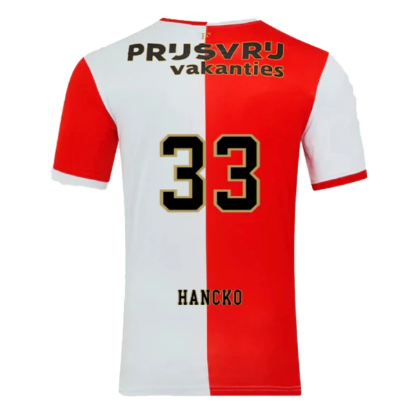 Feyenoord Hancko 33 Fodboldtrøje Herre Hjemmebane 25/26 Feyenoord Hancko 33 Fodboldtrøje Herre Hjemmebane 25/26