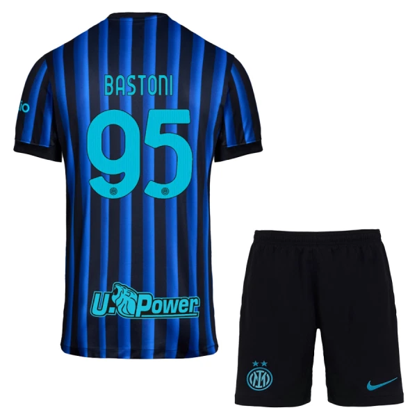 Inter Milan Bastoni 95 Fodboldtrøje Børn Hjemmebane 25/26 Inter Milan Bastoni 95 Fodboldtrøje Børn Hjemmebane 25/26