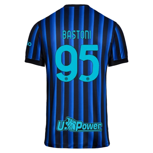 Inter Milan Bastoni 95 Fodboldtrøje Børn Hjemmebane 25/26