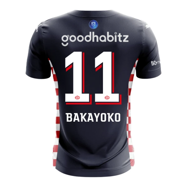 PSV Eindhoven Bakayoyo 11 Fodboldtrøje Herre Udebane 25/26 PSV Eindhoven Bakayoyo 11 Fodboldtrøje Herre Udebane 25/26