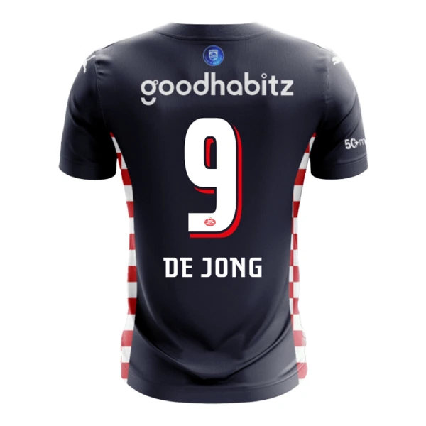 PSV Eindhoven De Jong 9 Fodboldtrøje Herre Udebane 25/26