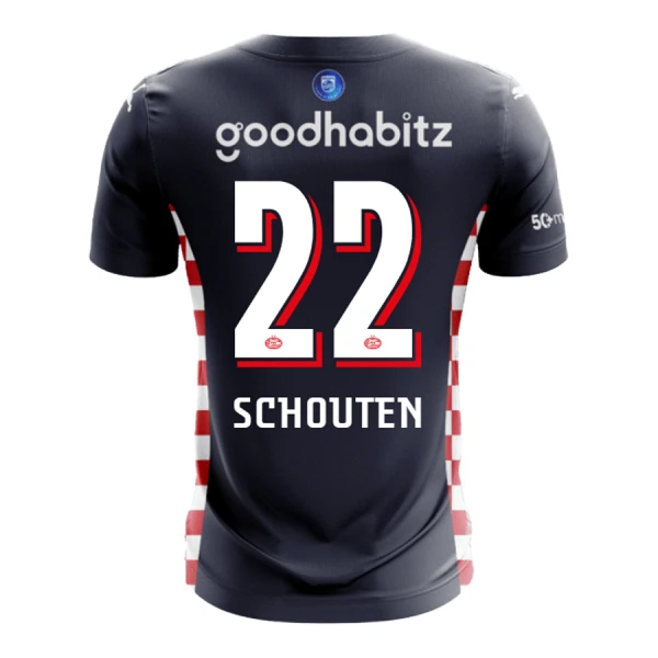 PSV Eindhoven Schouten 22 Fodboldtrøje Herre Udebane 25/26 PSV Eindhoven Schouten 22 Fodboldtrøje Herre Udebane 25/26