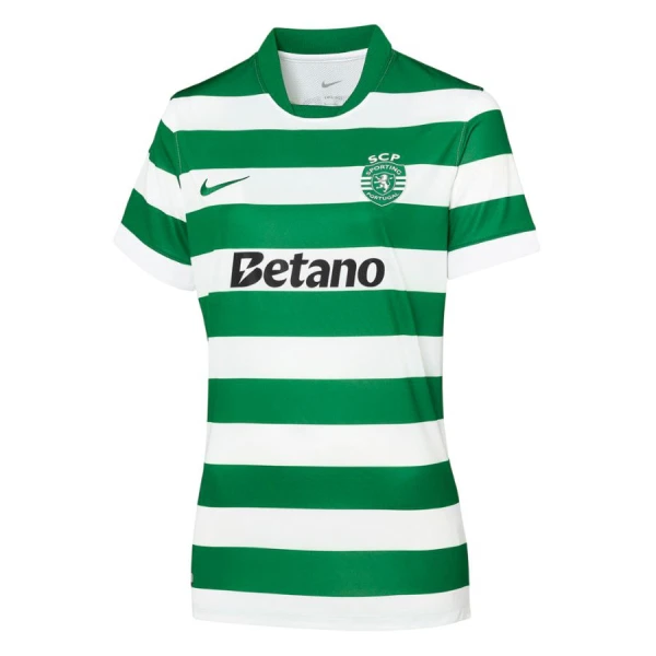 Sporting CP Fodboldtrøje Dame Hjemmebane 25/26 Sporting CP Fodboldtrøje Dame Hjemmebane 25/26