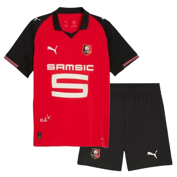Stade Rennais Fodboldtrøje Børn Hjemmebane 25/26 Stade Rennais Fodboldtrøje Børn Hjemmebane 25/26