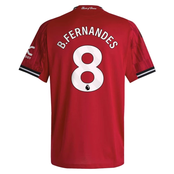 Manchester United Bruno Fernandes 8 Fodboldtrøje Herre Hjemmebane 25/26 Manchester United Bruno Fernandes 8 Fodboldtrøje Herre Hjemmebane 25/26