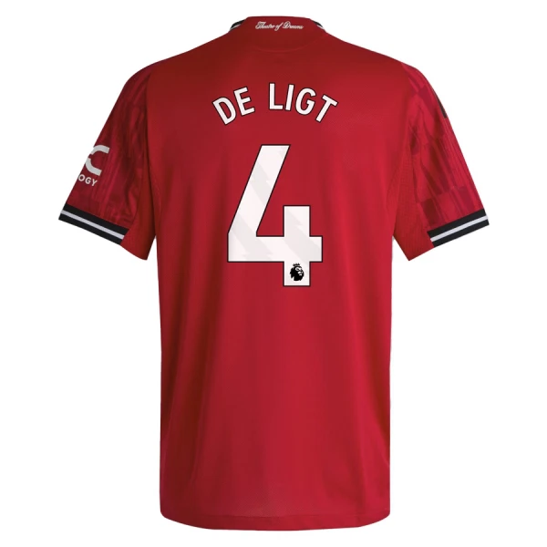 Manchester United De Ligt 4 Fodboldtrøje Herre Hjemmebane 25/26 Manchester United De Ligt 4 Fodboldtrøje Herre Hjemmebane 25/26