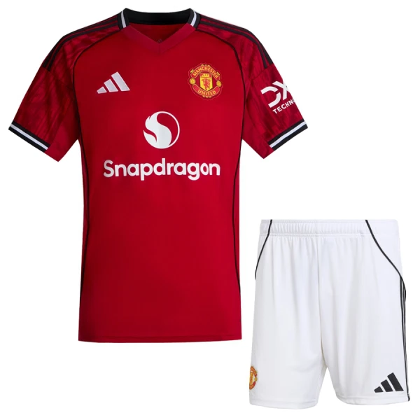 Manchester United Fodboldtrøje Børn Hjemmebane 25/26 Manchester United Fodboldtrøje Børn Hjemmebane 25/26