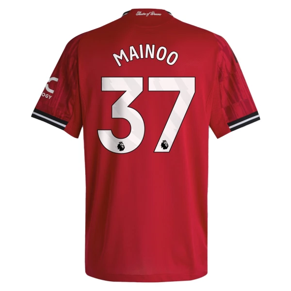Manchester United Mainoo 37 Fodboldtrøje Herre Hjemmebane 25/26 Manchester United Mainoo 37 Fodboldtrøje Herre Hjemmebane 25/26