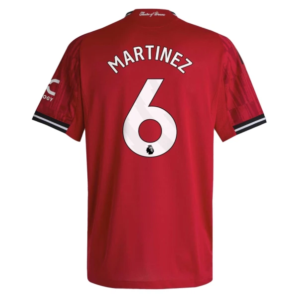 Manchester United Martinez 6 Fodboldtrøje Herre Hjemmebane 25/26 Manchester United Martinez 6 Fodboldtrøje Herre Hjemmebane 25/26