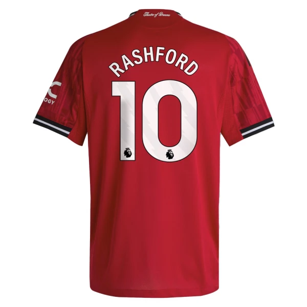 Manchester United Rashford 10 Fodboldtrøje Herre Hjemmebane 25/26