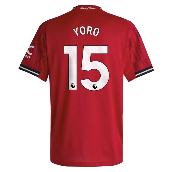 Manchester United Yoro 15 Fodboldtrøje Herre Hjemmebane 25/26 Manchester United Yoro 15 Fodboldtrøje Herre Hjemmebane 25/26