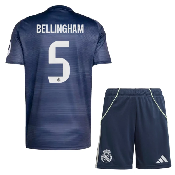 Real Madrid Bellingham 5 Fodboldtrøje Børn Udebane 25/26 Real Madrid Bellingham 5 Fodboldtrøje Børn Udebane 25/26