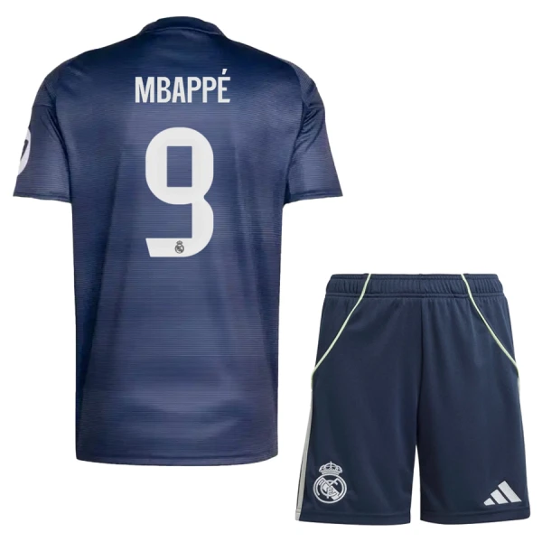 Real Madrid Mbappé 9 Fodboldtrøje Børn Udebane 25/26 Real Madrid Mbappé 9 Fodboldtrøje Børn Udebane 25/26