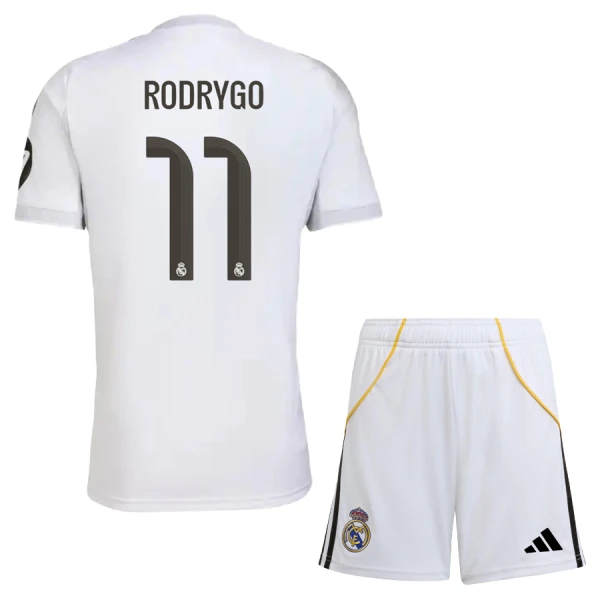 Real Madrid Rodrygo 11 Fodboldtrøje Børn Hjemmebane 25/26 Real Madrid Rodrygo 11 Fodboldtrøje Børn Hjemmebane 25/26