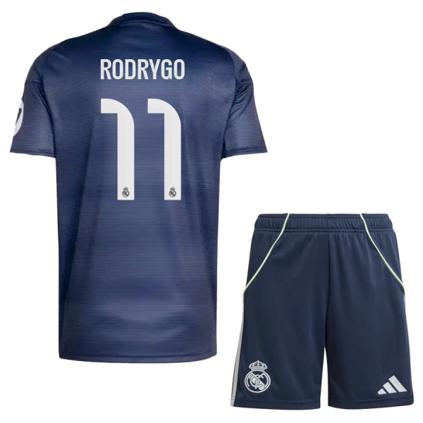 Real Madrid Rodrygo 11 Fodboldtrøje Børn Udebane 25/26 Real Madrid Rodrygo 11 Fodboldtrøje Børn Udebane 25/26