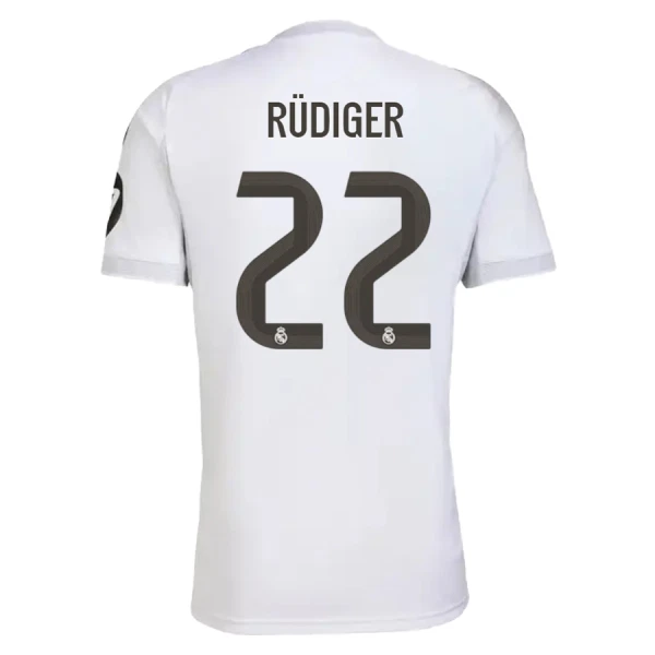 Real Madrid Rudiger 22 Fodboldtrøje Herre Hjemmebane 25/26 Real Madrid Rudiger 22 Fodboldtrøje Herre Hjemmebane 25/26