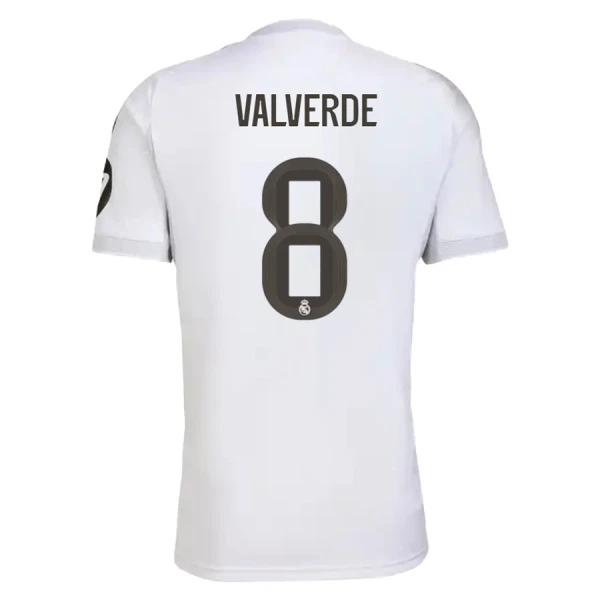 Real Madrid Valverde 8 Fodboldtrøje Herre Hjemmebane 25/26