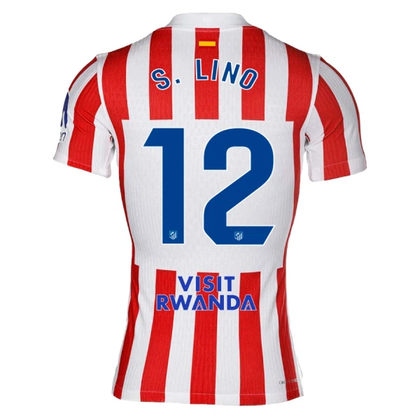Atlético Madrid S. Lino 12 Fodboldtrøje Herre Hjemmebane 25/26 Atlético Madrid S. Lino 12 Fodboldtrøje Herre Hjemmebane 25/26