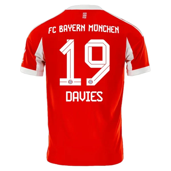 FC Bayern München Alphonso Davies 19 Fodboldtrøje Herre Hjemmebane 25/26 FC Bayern München Alphonso Davies 19 Fodboldtrøje Herre Hjemmebane 25/26