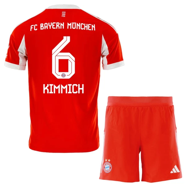 FC Bayern München Joshua Kimmich 6 Fodboldtrøje Børn Hjemmebane 25/26 FC Bayern München Joshua Kimmich 6 Fodboldtrøje Børn Hjemmebane 25/26
