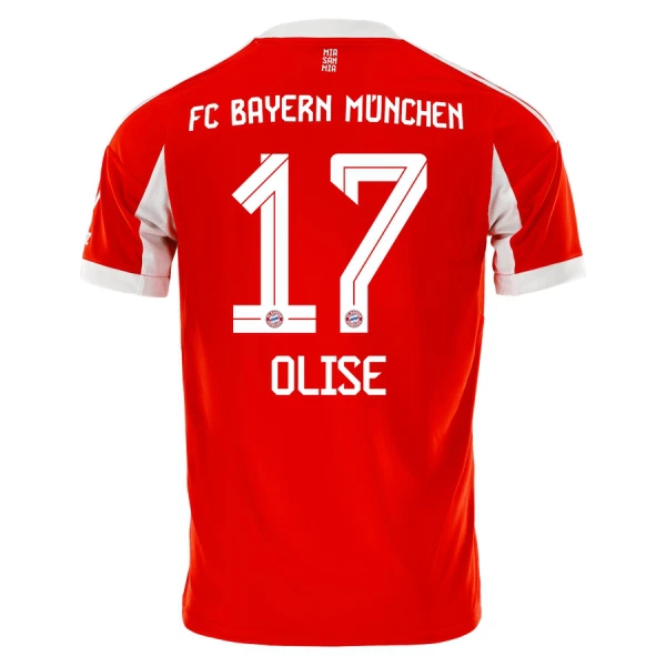 FC Bayern München Olise 17 Fodboldtrøje Herre Hjemmebane 25/26 FC Bayern München Olise 17 Fodboldtrøje Herre Hjemmebane 25/26