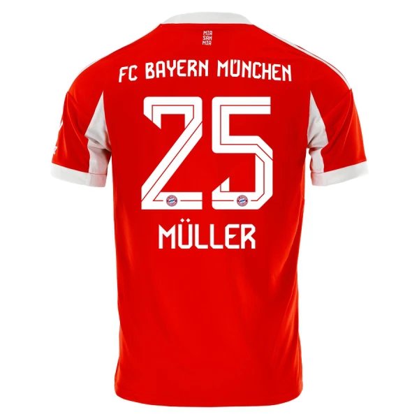 FC Bayern München Thomas Müller 25 Fodboldtrøje Herre Hjemmebane 25/26 FC Bayern München Thomas Müller 25 Fodboldtrøje Herre Hjemmebane 25/26