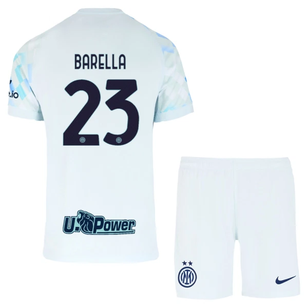 Inter Milan Barella 23 Fodboldtrøje Børn Udebane 25/26