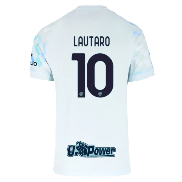 Inter Milan Lautaro Martinez 10 Fodboldtrøje Herre Udebane 25/26 Inter Milan Lautaro Martinez 10 Fodboldtrøje Herre Udebane 25/26