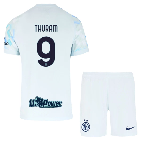 Inter Milan Thuram 9 Fodboldtrøje Børn Udebane 25/26 Inter Milan Thuram 9 Fodboldtrøje Børn Udebane 25/26