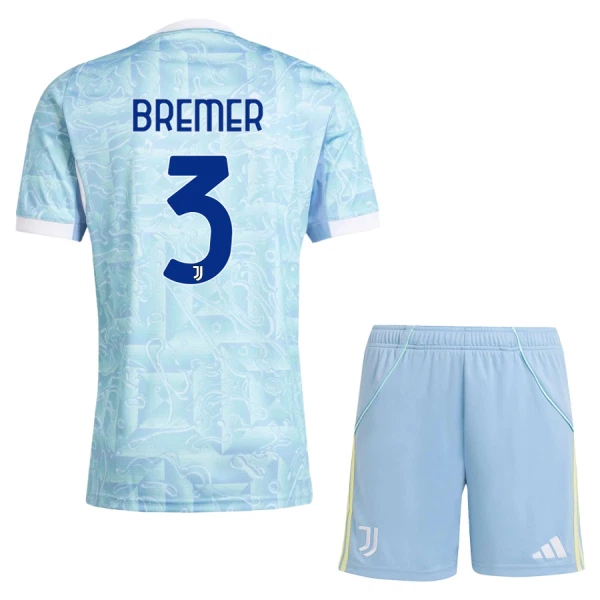 Juventus Bremer 3 Fodboldtrøje Børn Udebane 25/26 Juventus Bremer 3 Fodboldtrøje Børn Udebane 25/26